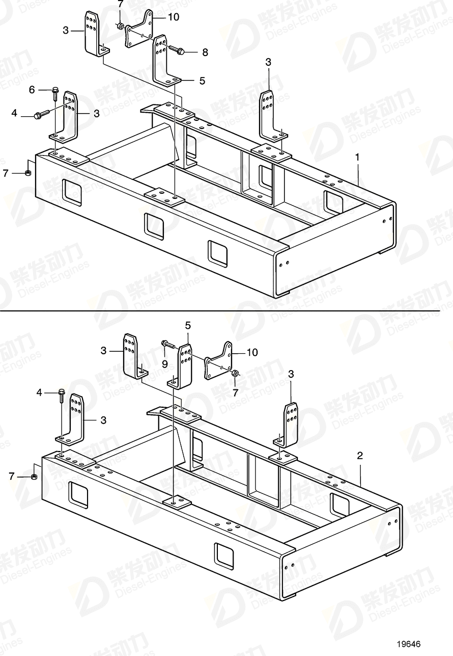 volvo penta Bracket 3835224 Drawing volvo penta Bracket 3835224 Drawing
